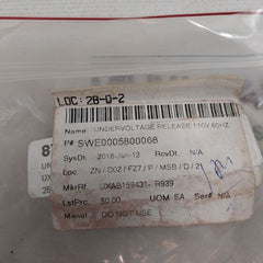 Abb Ln200 Undervoltage Release Circuit Breaker Limitor Swe0005800068