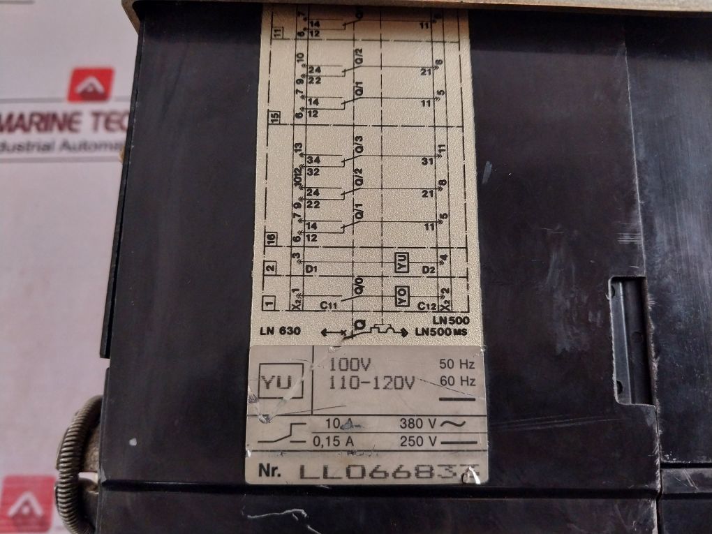 Abb Ln 500 Circuit Breaker Cei En 60947-2 100V 50Hz