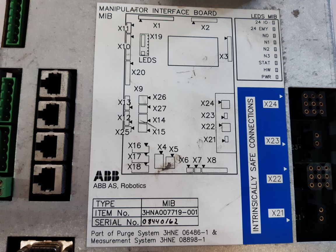 Abb Mib Manipulator Interface Board 3Hna006145-001/00