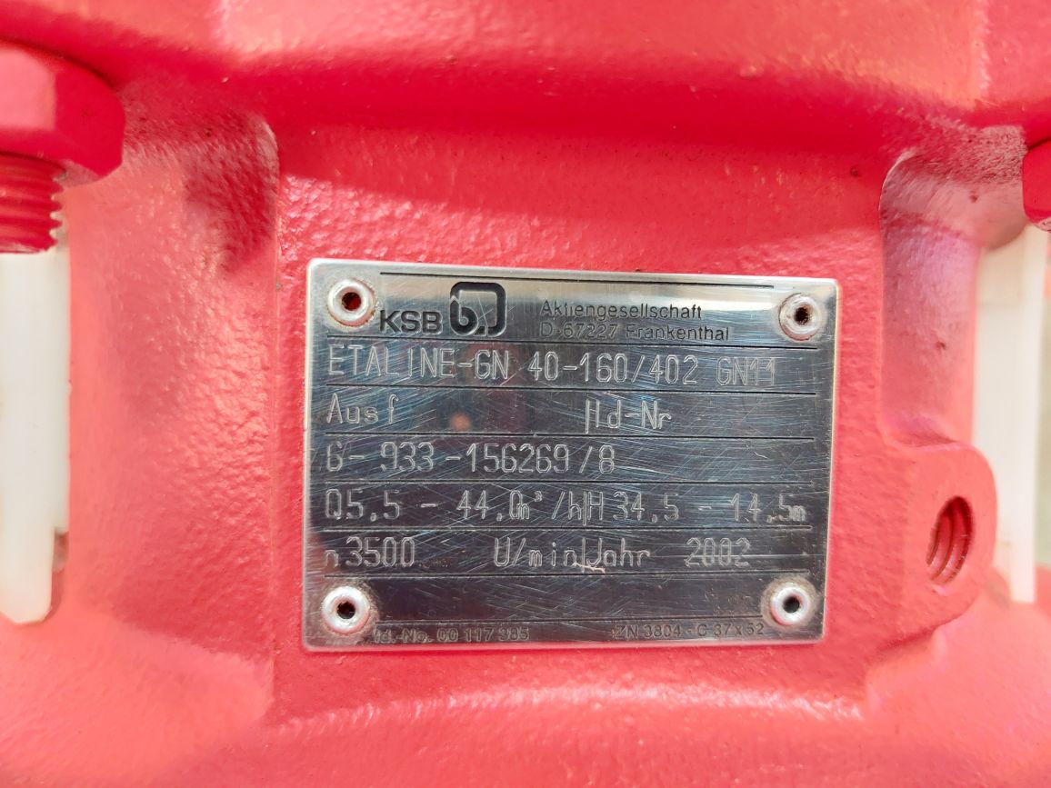 Abb Motors Ksb Etaline-gn 40-160/402 Gn11 With M2Aa 112M