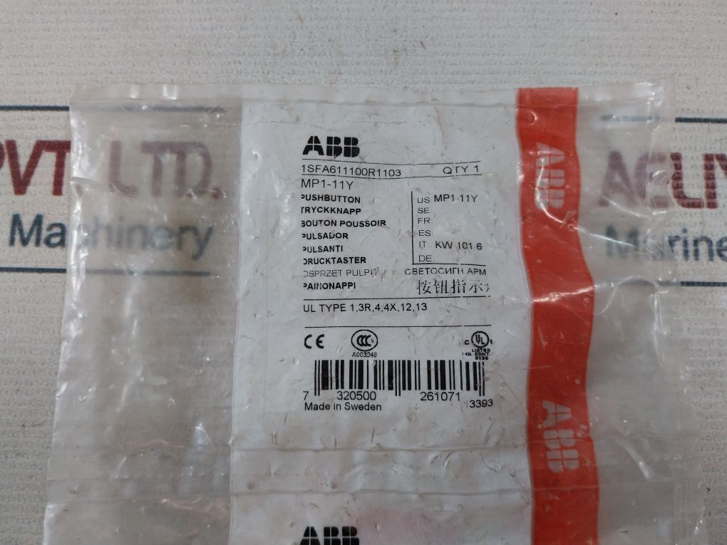 Abb Mp1-11Y Push Button