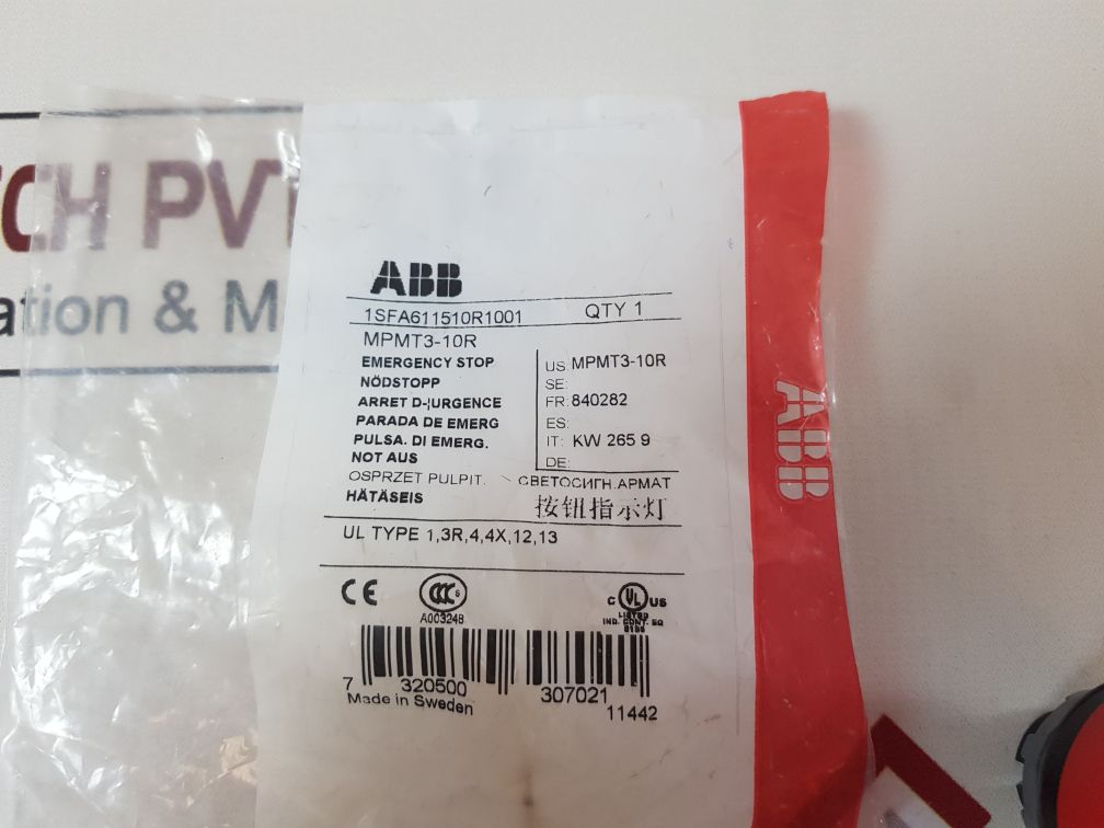 Abb Mpmt3-10R Emergency Stop 1Sfa611510R1001
