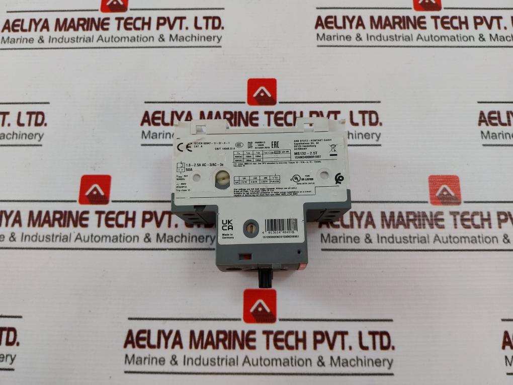Abb Ms132-2.5T Manual Motor Starter 50/60Hz 1Sam340000R1007
