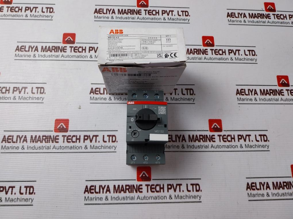 Abb Ms132-4.0 Manual Motor Starter 50/60Hz