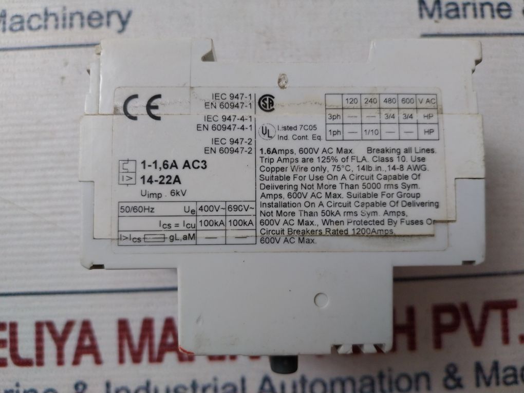 Abb Ms 325 Manual Motor Starter 400V~