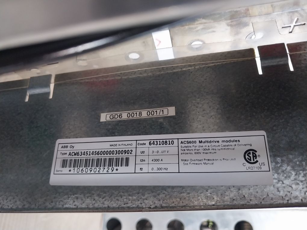 Abb Acw6441390600003300902 Acs600 Multidrive Module 0-300Hz