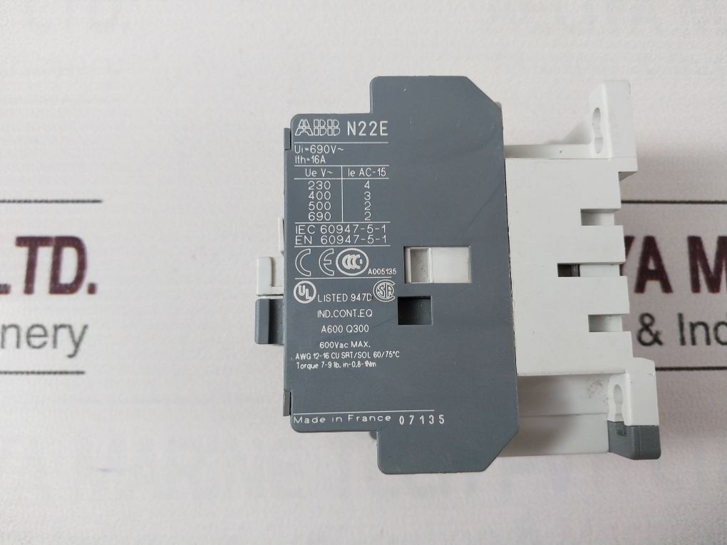 Abb N22E Contactor Relay