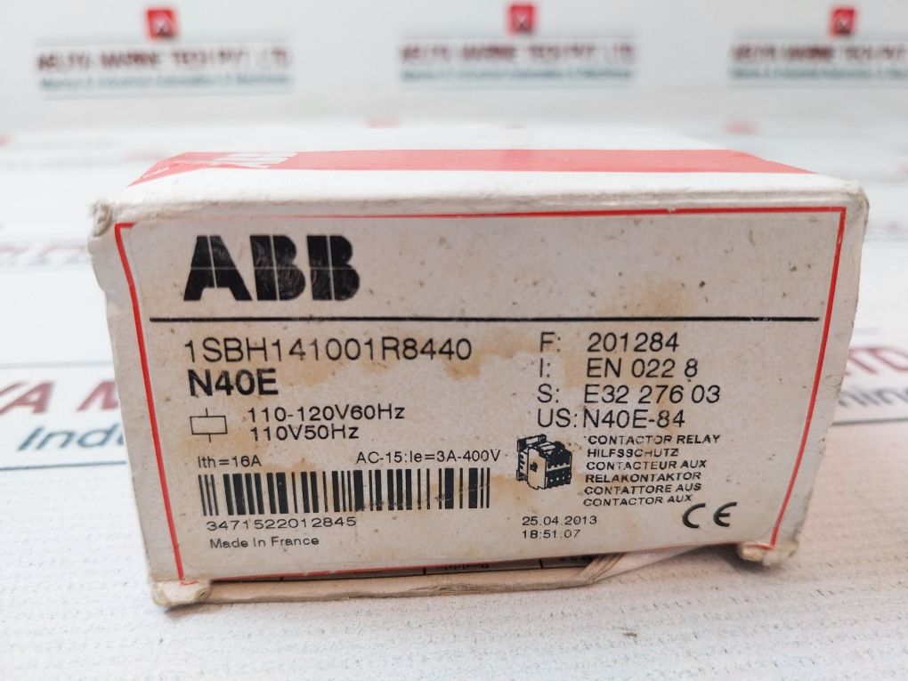 Abb N40E Contactor Relay 110V 50Hz