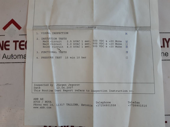 Abb Nbra-666C Braking Chopper 59012134 Option/Separate Kit