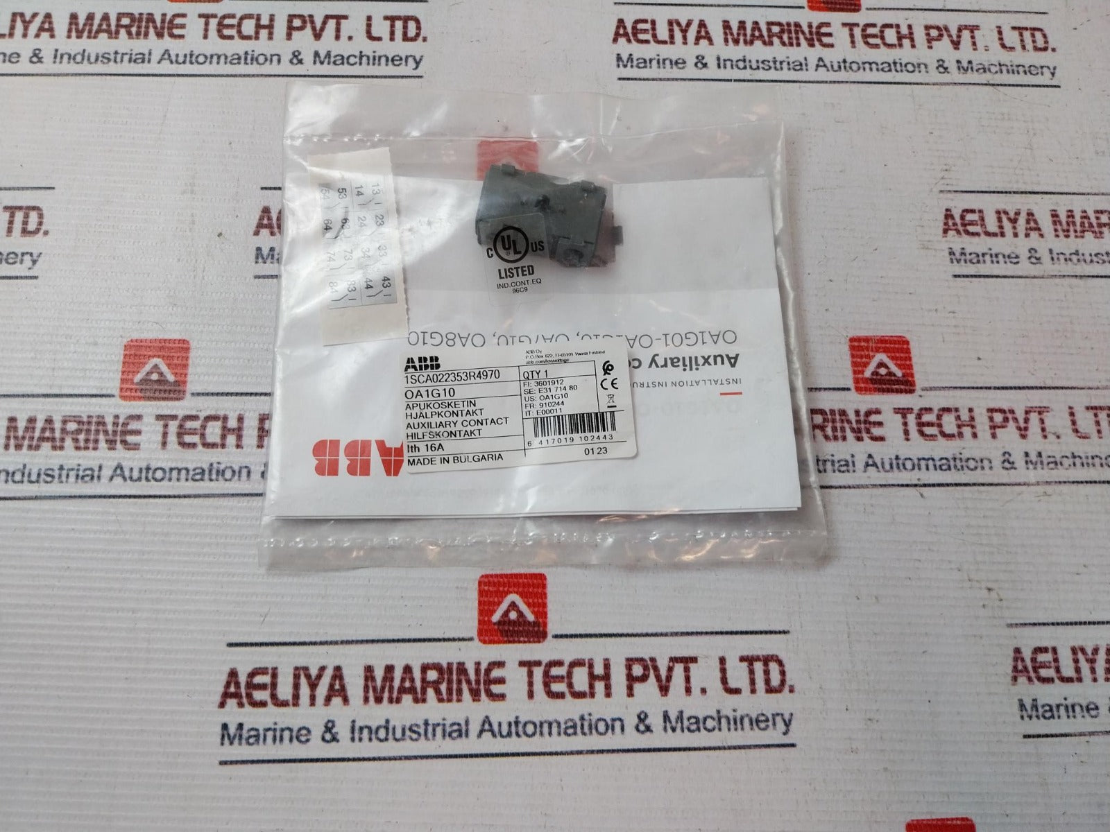 Abb Oa1G10 Auxiliary Contact 1Sca022353R4970