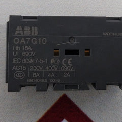Lot Of 3X Abb Oa7G10 Auxiliary Contact 1Sca022673R1140