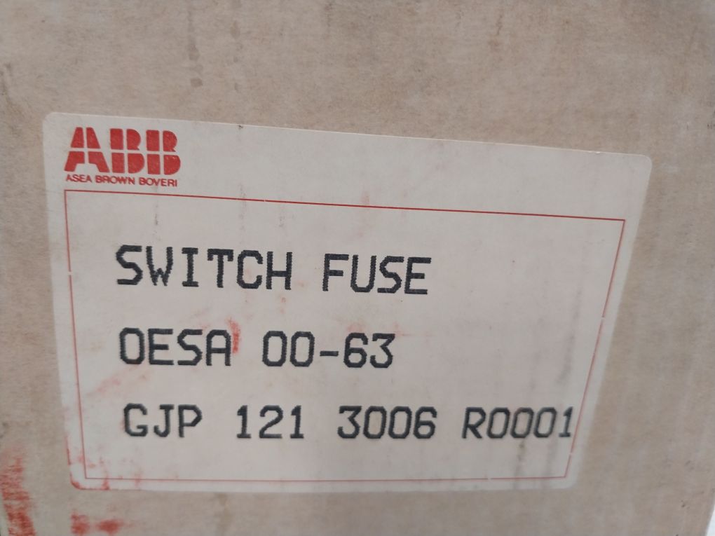 Abb Oesa 00-63 Switch Fuse 63A