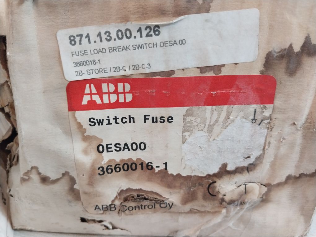 Abb Oesa 00 Switch Fuse 500V 100A
