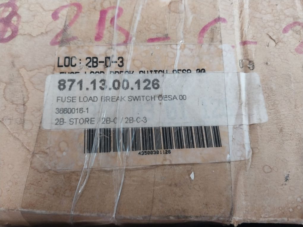 Abb Oesa 00 Switch Fuse 500V 100A
