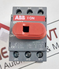 Abb Ot25E3 Disconnect Switch/Load Break Switch 25A 600Vac