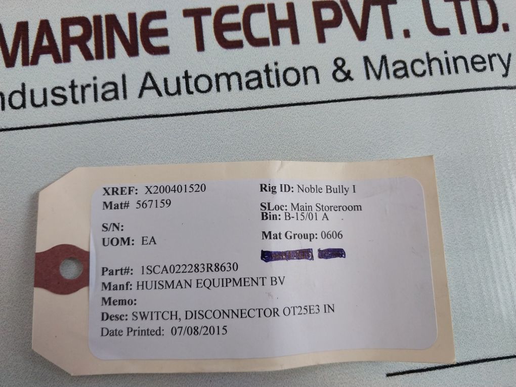 Abb Ot25E3 Disconnect Switch/Load Break Switch 25A 600Vac