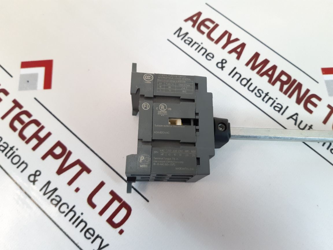 Abb Ot40F3 Disconnect Switch
