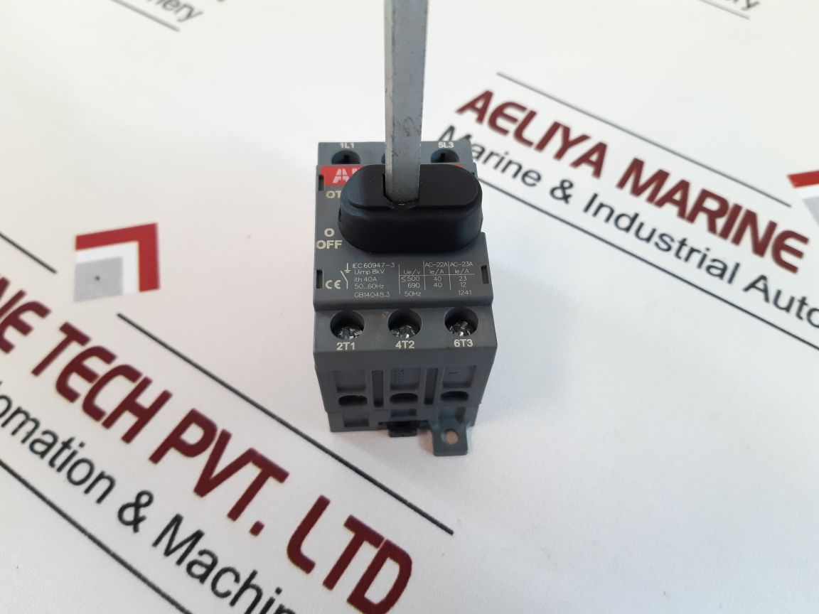 Abb Ot40F3 Disconnect Switch
