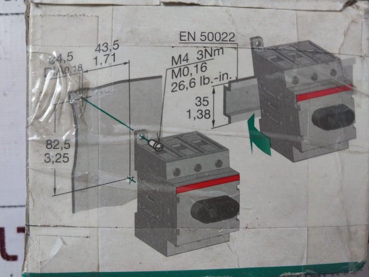 Abb Ot63F3 Disconnector/Load Break Switch 600Vac 60A 