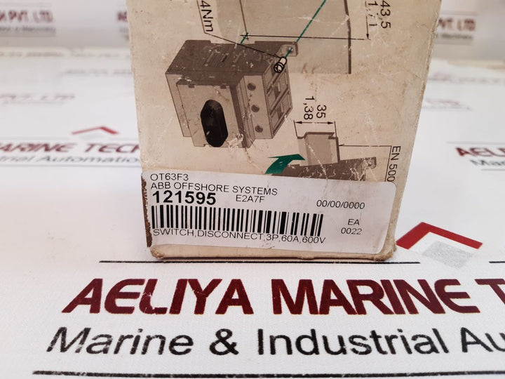Abb Ot63F3 Disconnector Switch 1Sca105332R1001