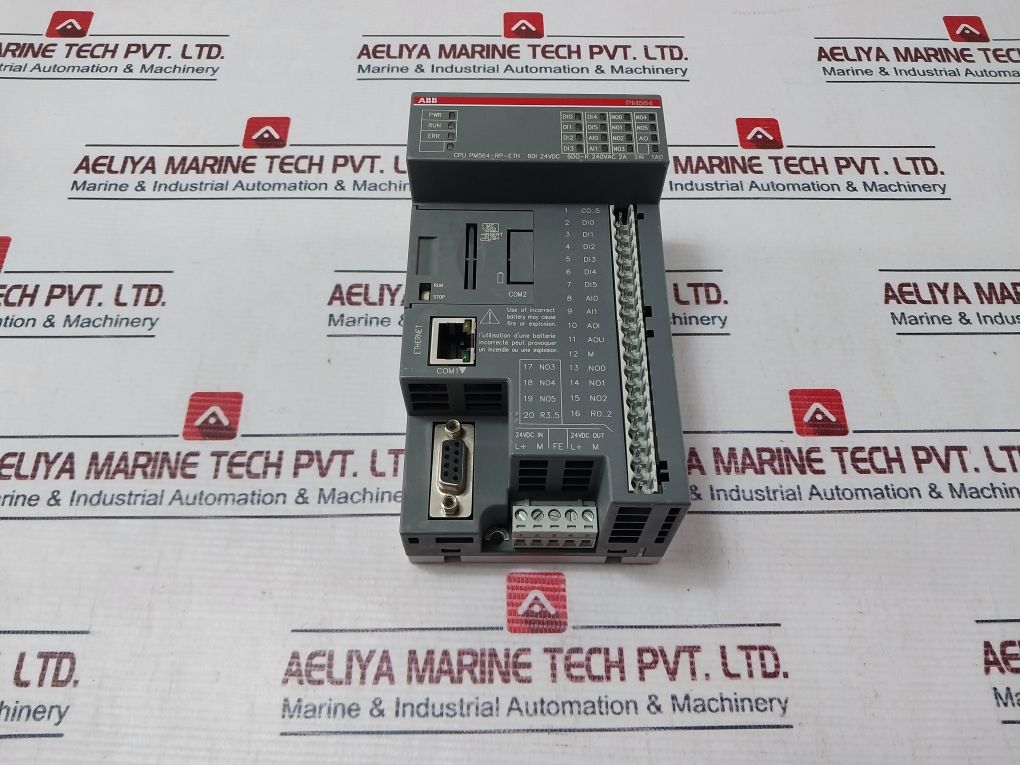 Abb Pm564-rp-eth Programmable Logic Controller Cpu 128Kb Ethernet ...