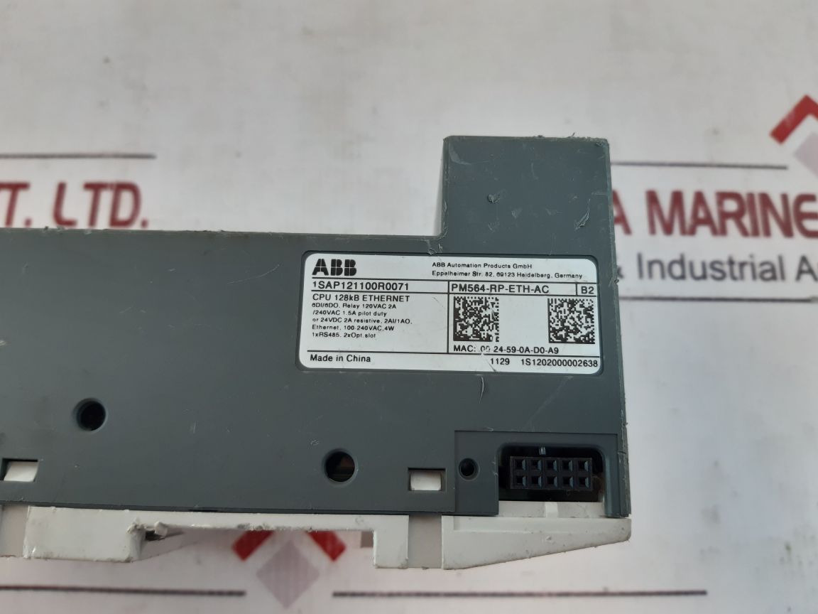 Abb pm564-rp-eth-ac logic controller 1sap121100r0071