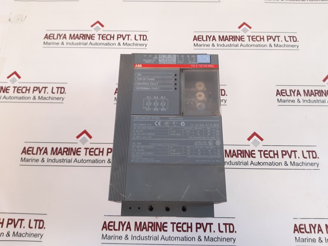 Abb Ps S 72124-500L Soft Starter 1Sfa892007R1002
