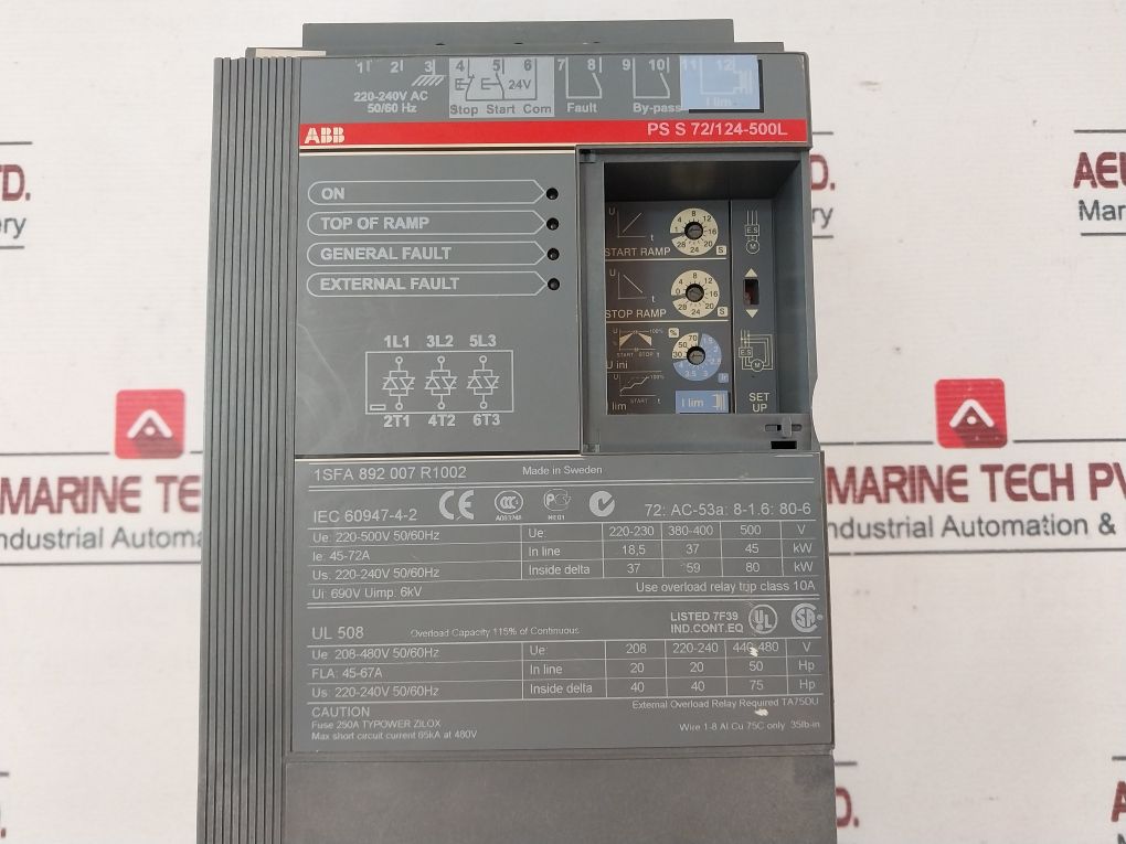Abb Ps S 72/124-500L Soft Starter 690V
