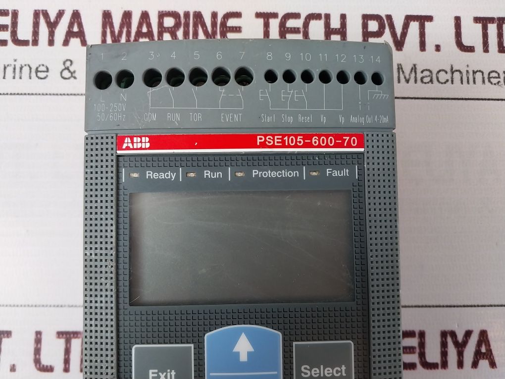 Abb Pse105-600-70 Voltage Softstarter Rev M 100-250V 50/60Hz