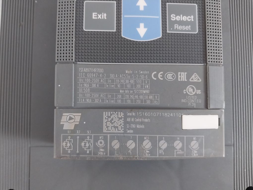 Abb Pse300-600-70 Solid-state Reduced Voltage Softstarter 100-250V 50/60Hz