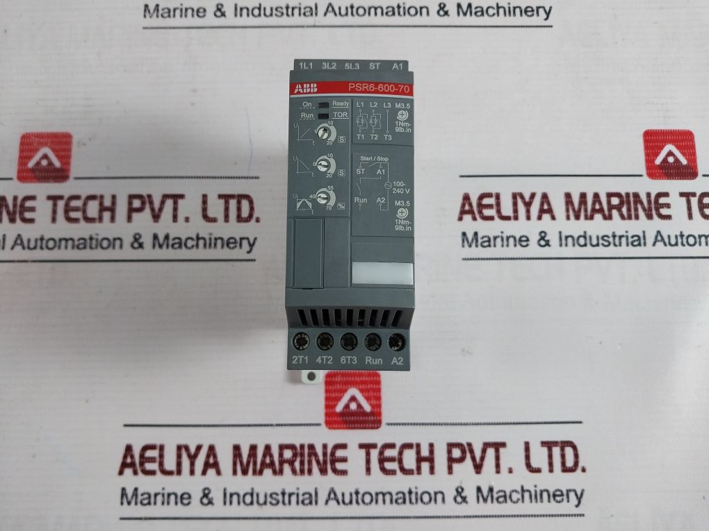 Abb Psr6-600-70 Soft Starter Motor Power 208-600V Ac