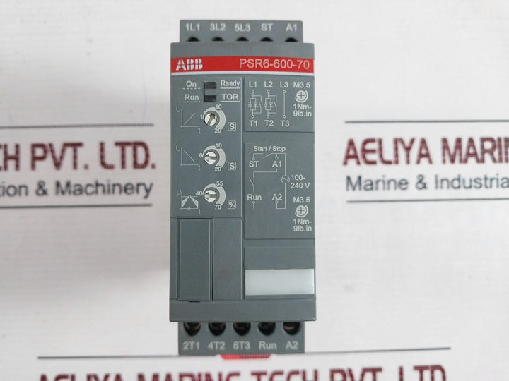 Abb Psr6-600-70 Soft Starter Motor Power 208-600V Ac