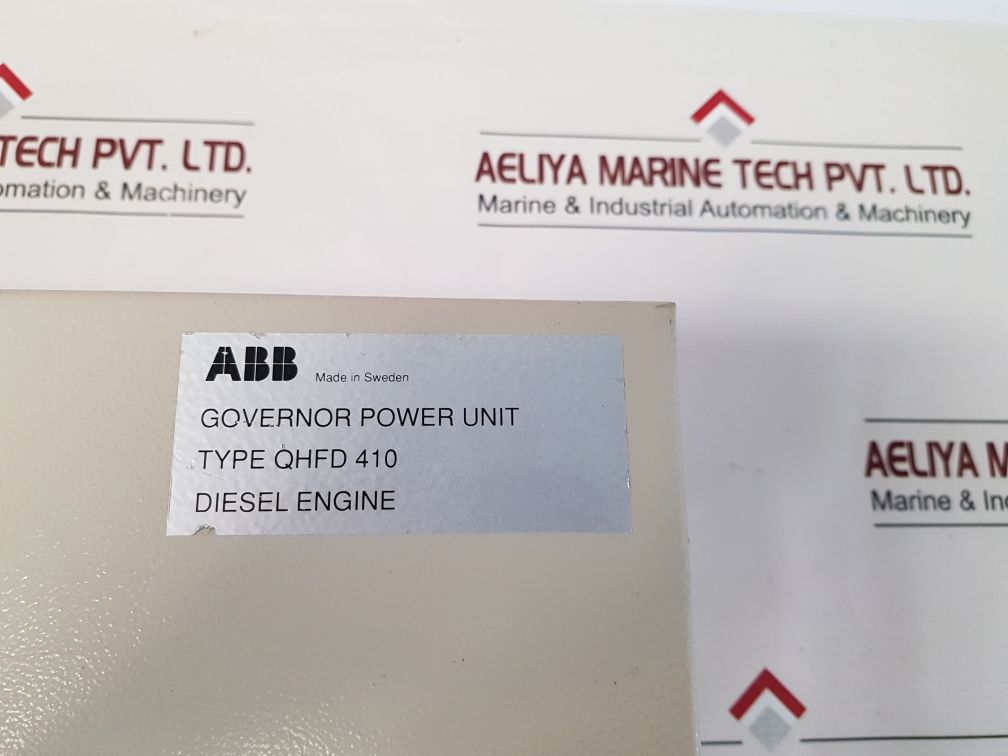 Abb Qhfd 410 Governor Power Unit