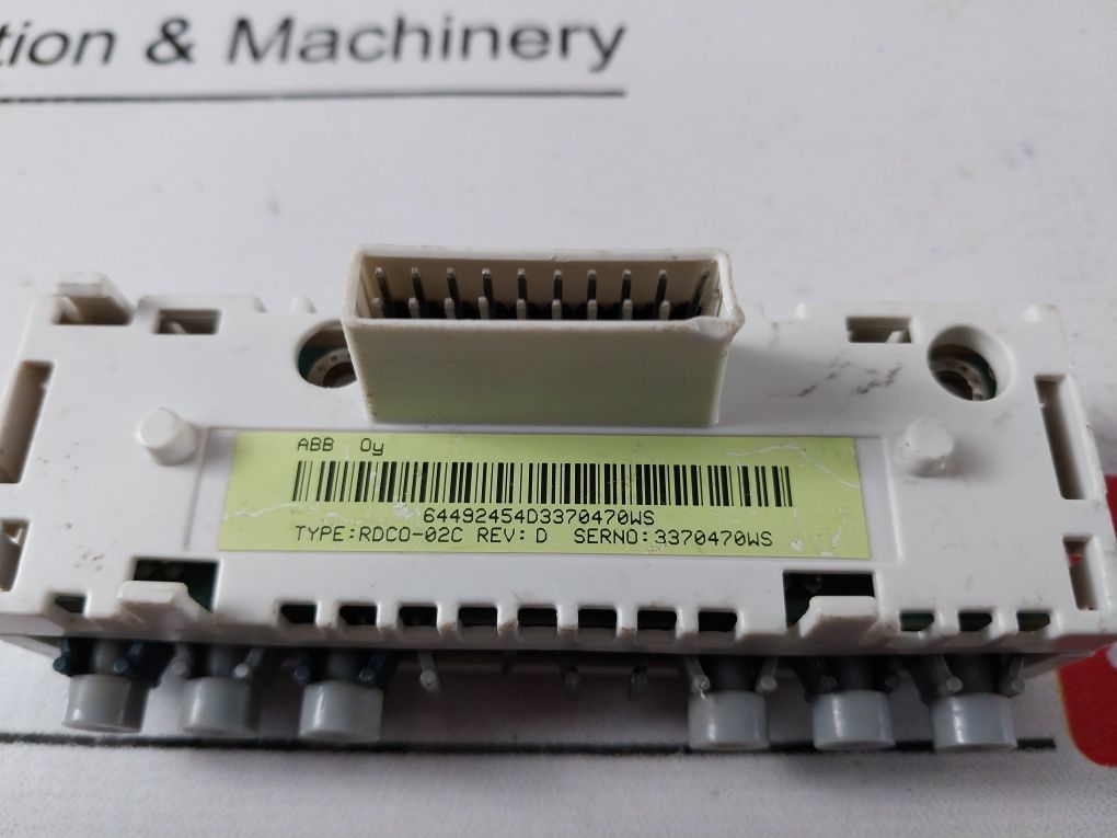 Abb Rdco Module Abb Rdco-02C Rev: D Fiber Optical Communication Module – Aeliya Marine Tech
