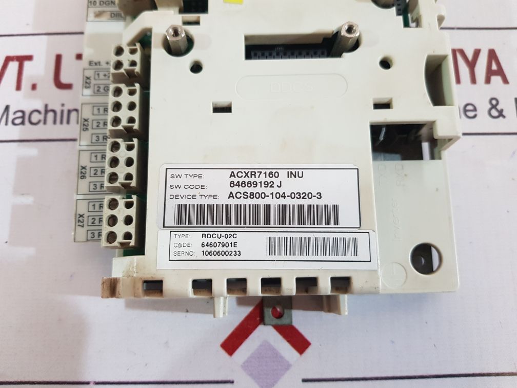 Abb Rdcu-02C Drive Control Unit 64607901E.64669192J