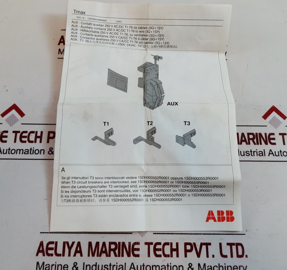 Abb Re0071 Connectors Plug-socket 1Sd A051369 R1