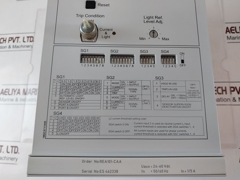 Abb Rea101-caa Arc Protection Relay Rea 101