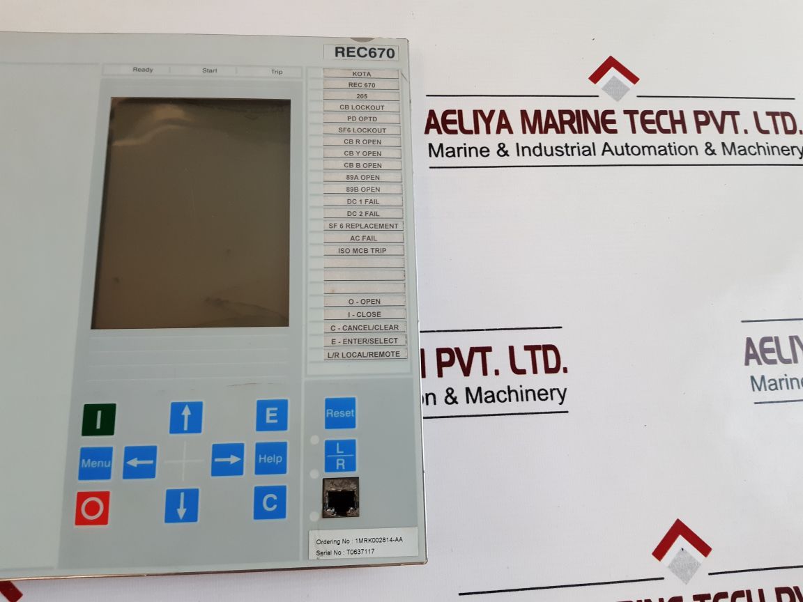 Abb Rec 670 Display 1Mrk000008-mb Rev.R.I0 Free Shipping