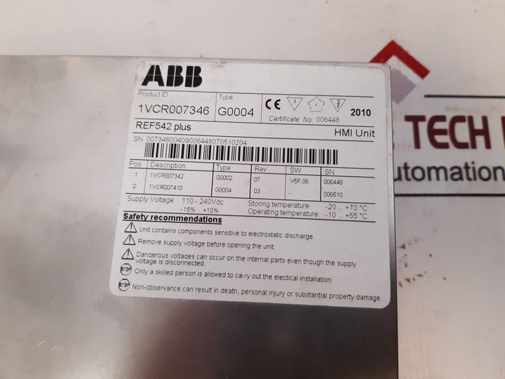 Abb Ref542Plus Module 1Vcr007346