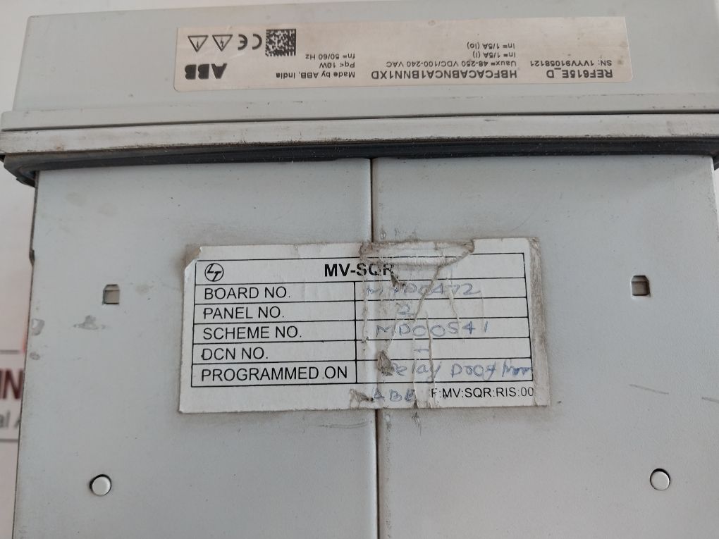 Abb Ref615E_D Feeder Protection And Control Relay 2Rca013892A0003D
