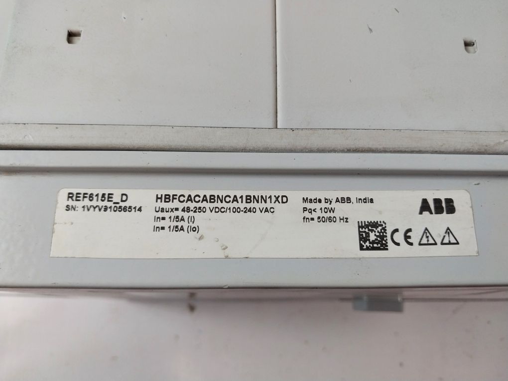 Abb Ref615E_D Feeder Protection And Control Relay 2Rca021397A0001H