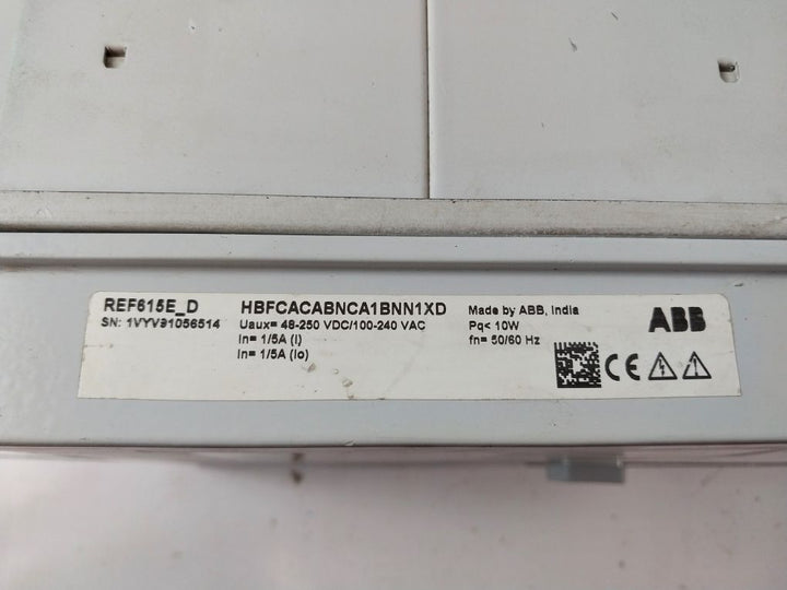 Abb Ref615E_D Feeder Protection And Control Relay 2Rca021397A0001H