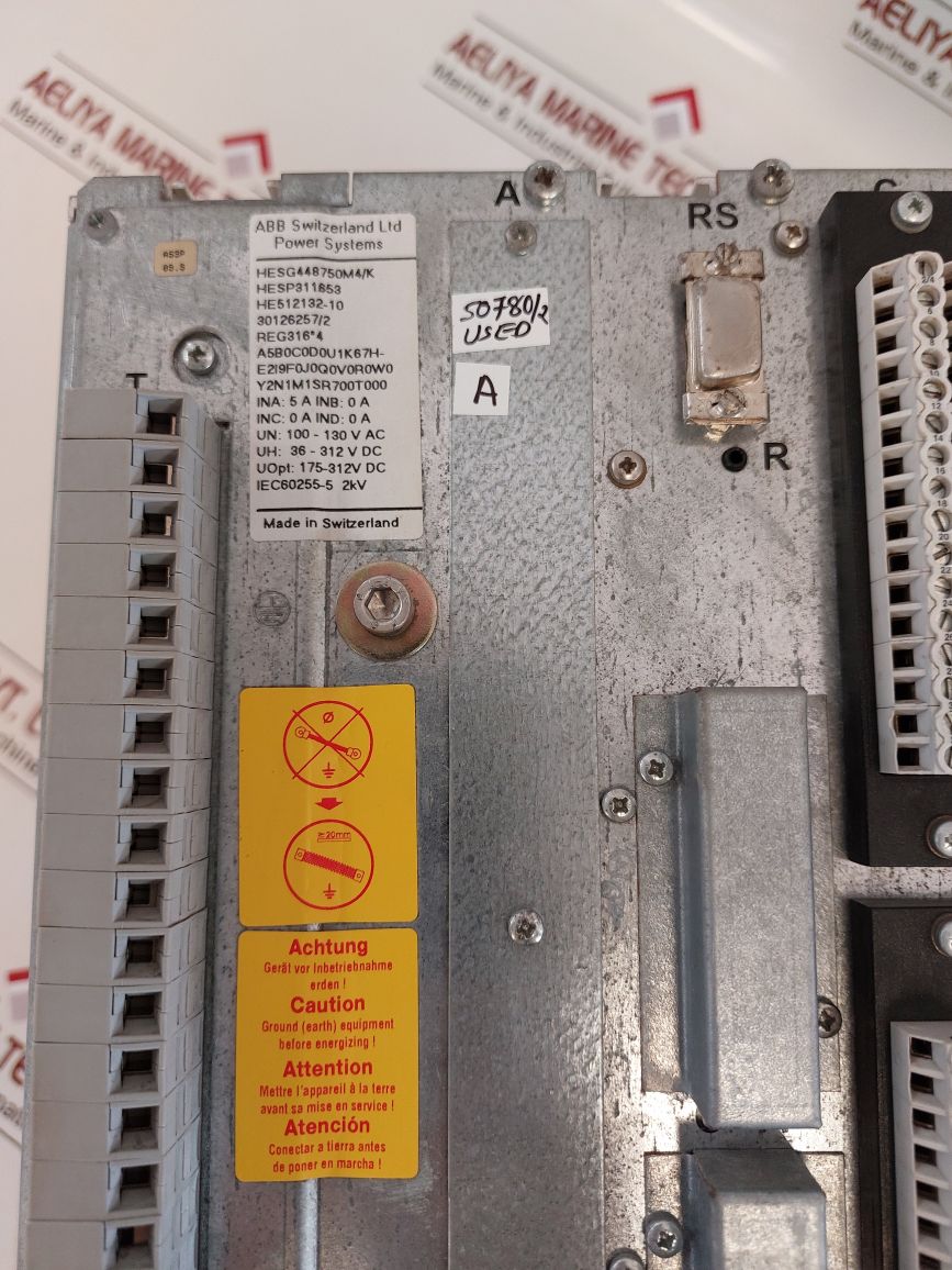 Abb Reg316*4 Numerical Generator Protection Relay