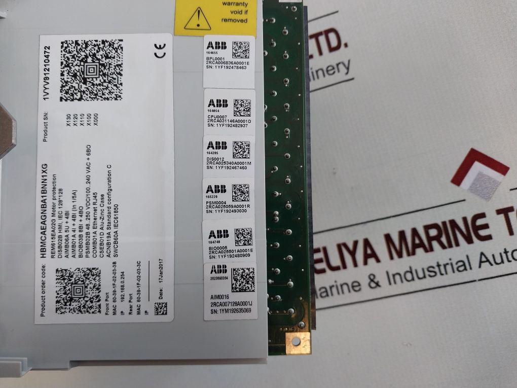 Abb Rem615 Motor Protection Relay Rem615E_G
