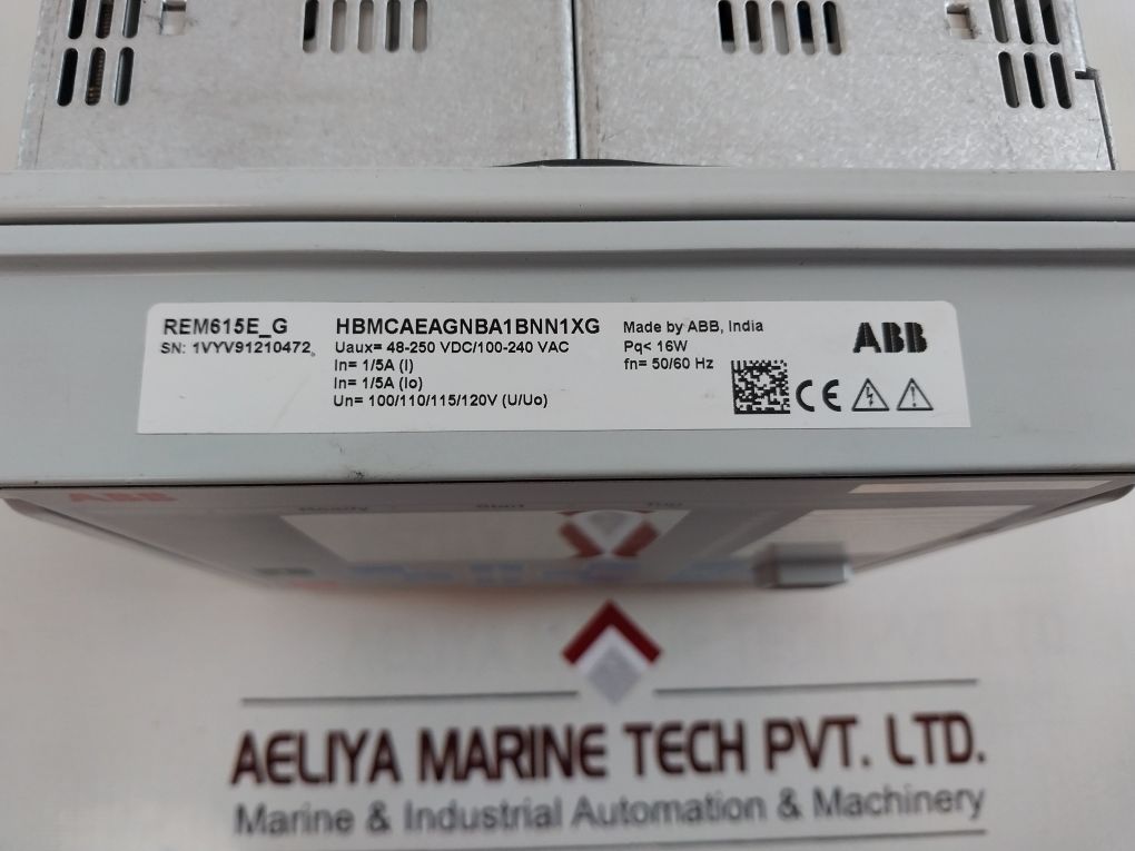 Abb Rem615 Motor Protection Relay Rem615E_G