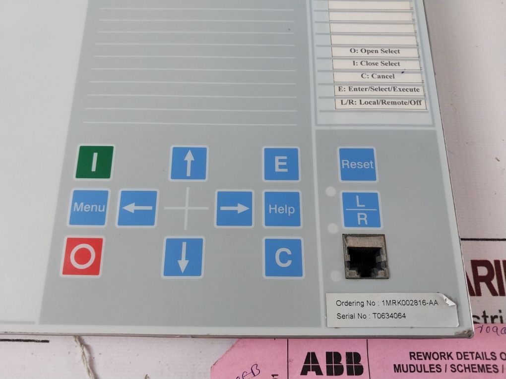 Abb Ret670 Display 1Mrk000008-hb Free Shipping