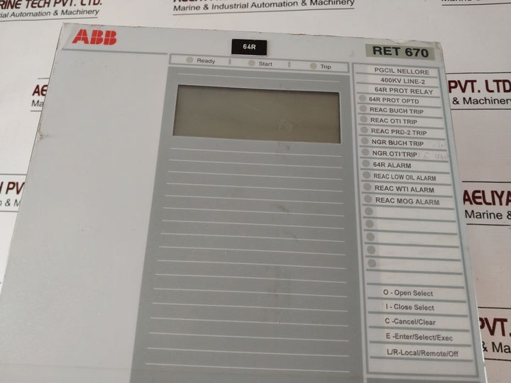 Abb Ret 670 Control Relay 1Mrk002816-ab