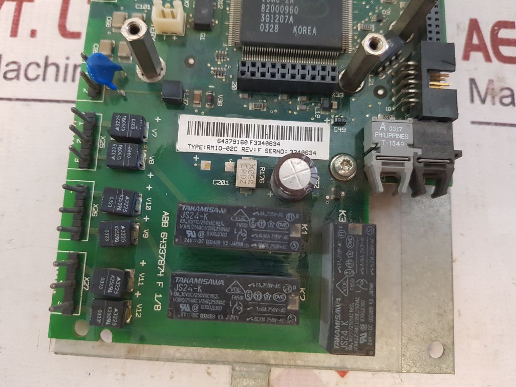 Abb Rmio-02C Cpu Board Rev: F