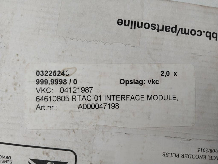 Abb Rtac-01 Pulse Encoder Interface