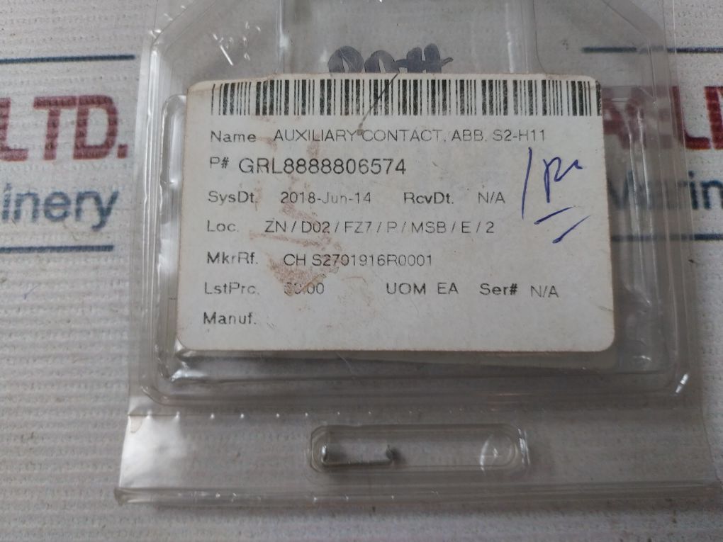 Abb S2-h11 Auxiliary Contact Switch